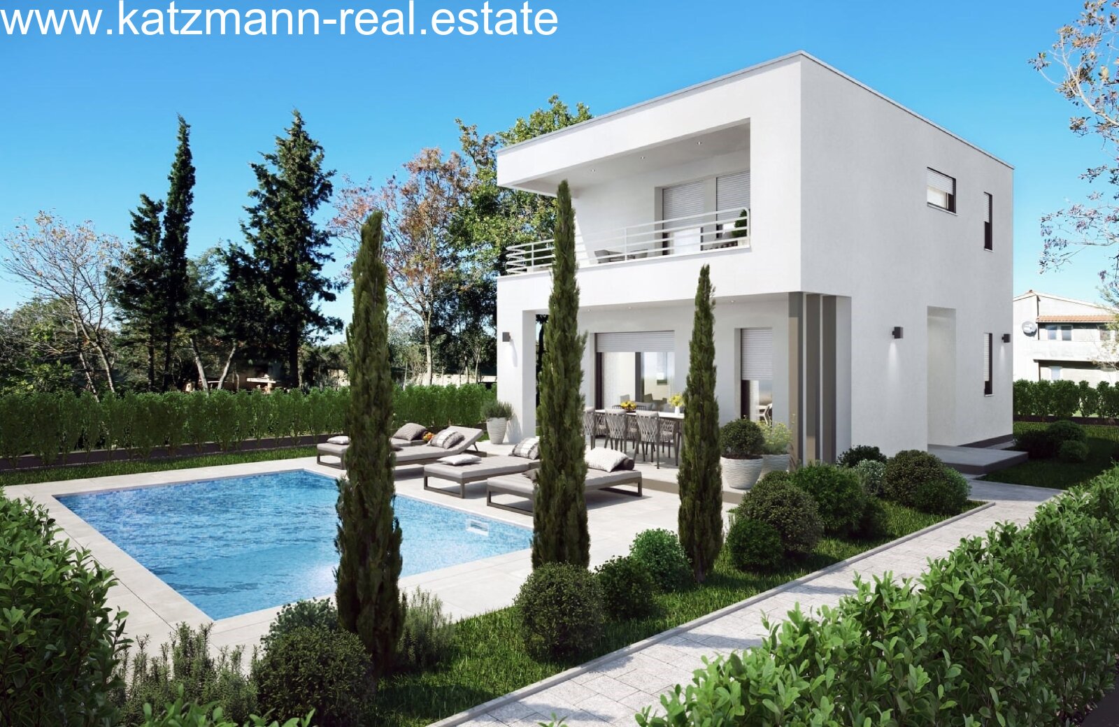 Neubauprojekt: Mediterranes Wohnparadies in Poreč oder auf der gesamten Insel Istrien – Charmantes 4-Zimmer-Haus mit eigenem Pool Neubauprojekt: Mediterranes Wohnparadies in Poreč oder auf der gesamten Insel Istrien – Charmantes 4-Zimmer-Haus mit eigenem Pool