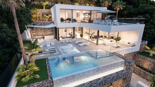 Moderne Villa in Calpe mit atemberaubendem Meerblick und luxuriösem Design  Moderne Villa in Calpe mit atemberaubendem Meerblick und luxuriösem Design
