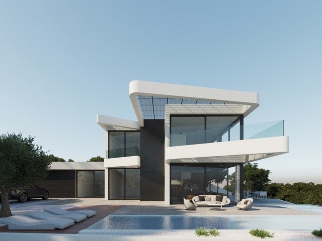 Elegante Villa mit atemberaubendem Ausblick und luxuriösem Wohnkomfort  Elegante Villa mit atemberaubendem Ausblick und luxuriösem Wohnkomfort